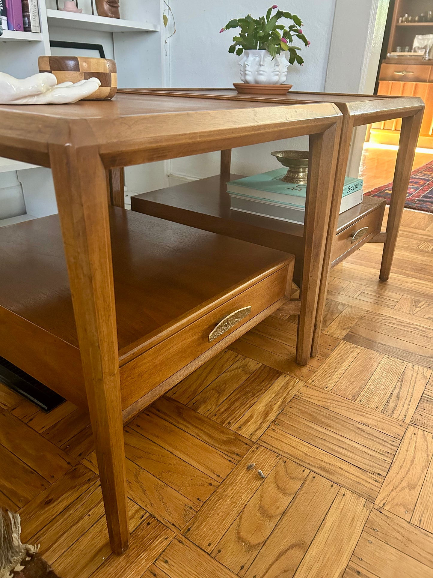 Pair of Heritage Mid Century End Tables