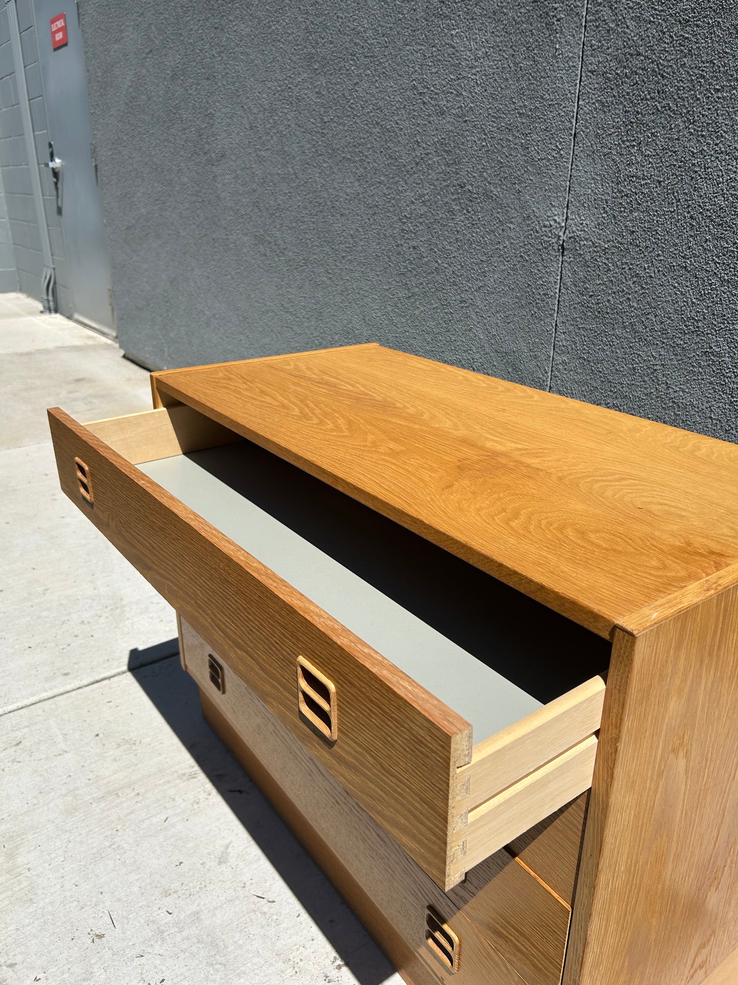 Mid-Century Modern Teak Chest of Drawers, Made in Denmark, circa 1960s