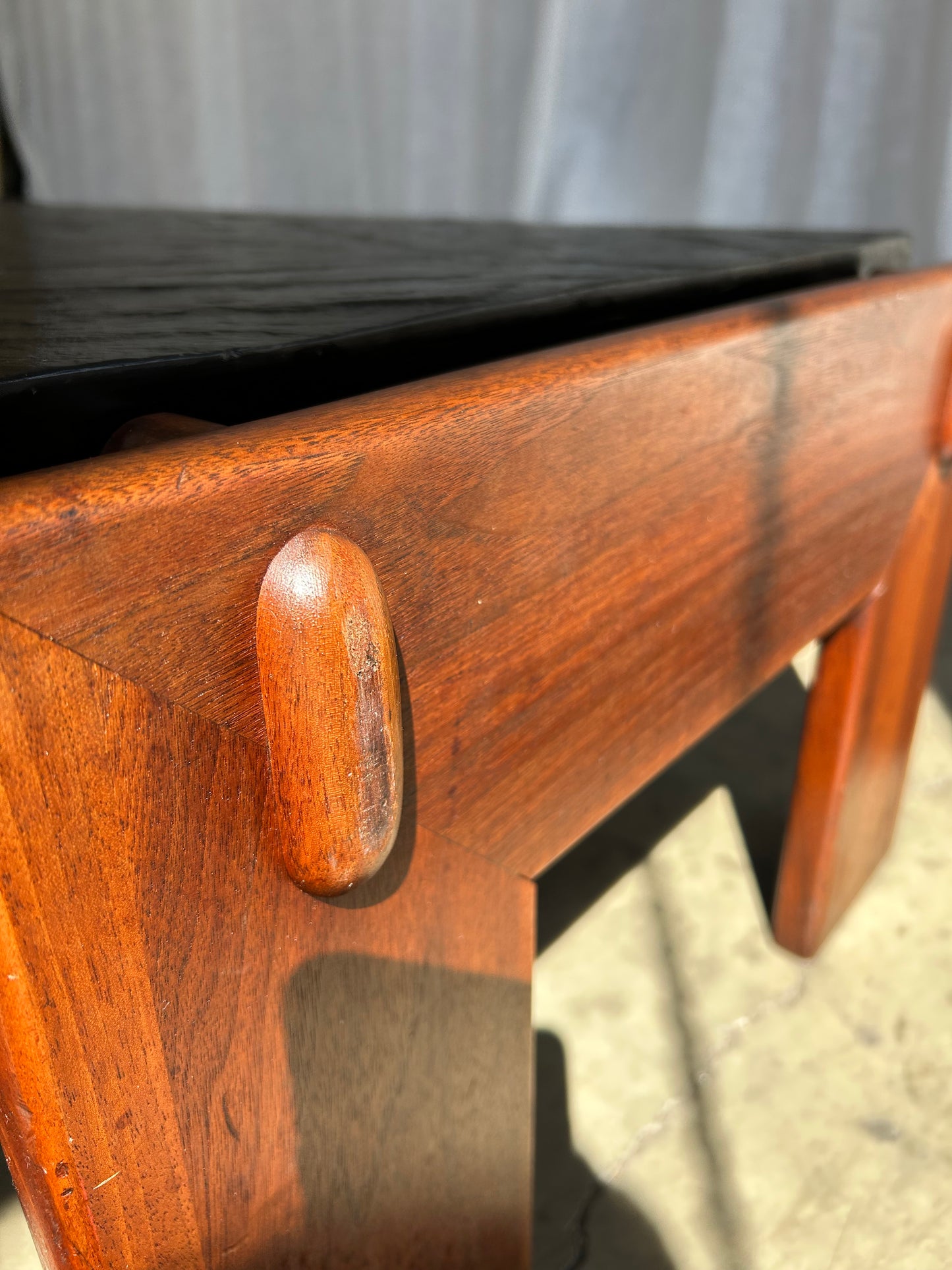 Adrian Pearsall Solid Walnut Slate Top Coffee Table, Circa 1970s