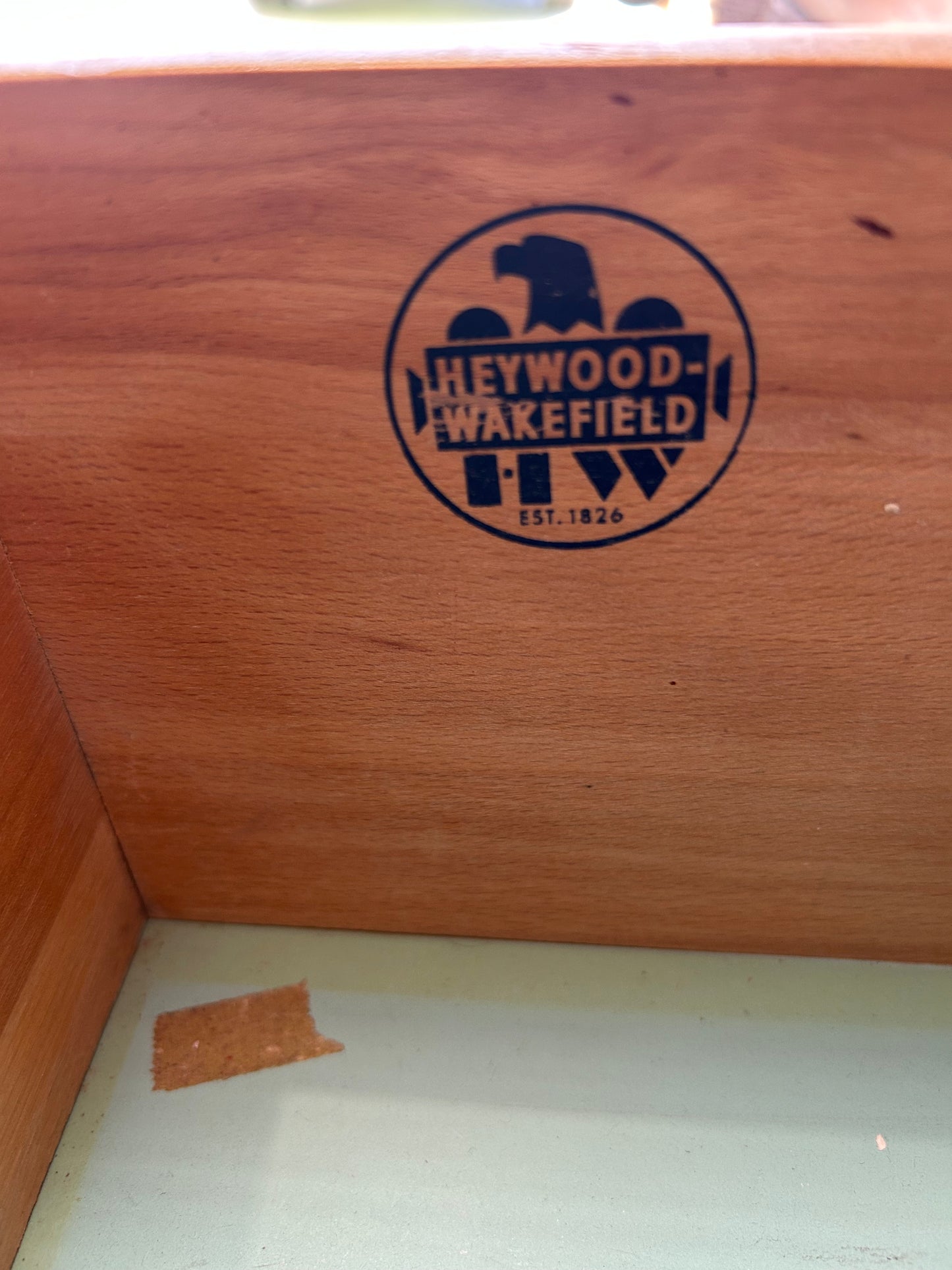 Heywood Wakefield Mid-Century Cadence Six-Drawer Dresser with Mirror, circa 1950s
