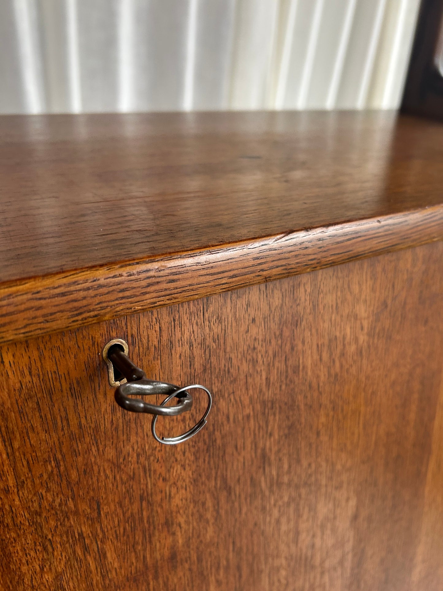 Vintage Midcentury Walnut Secretary Desk Bookcase by Saginaw Furniture, Circa 1960s