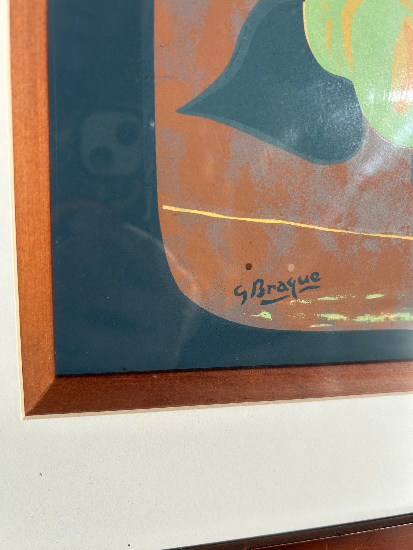 Georges Braque Abstract Still Life Woodcut on Paper, Circa 1950s, Signed