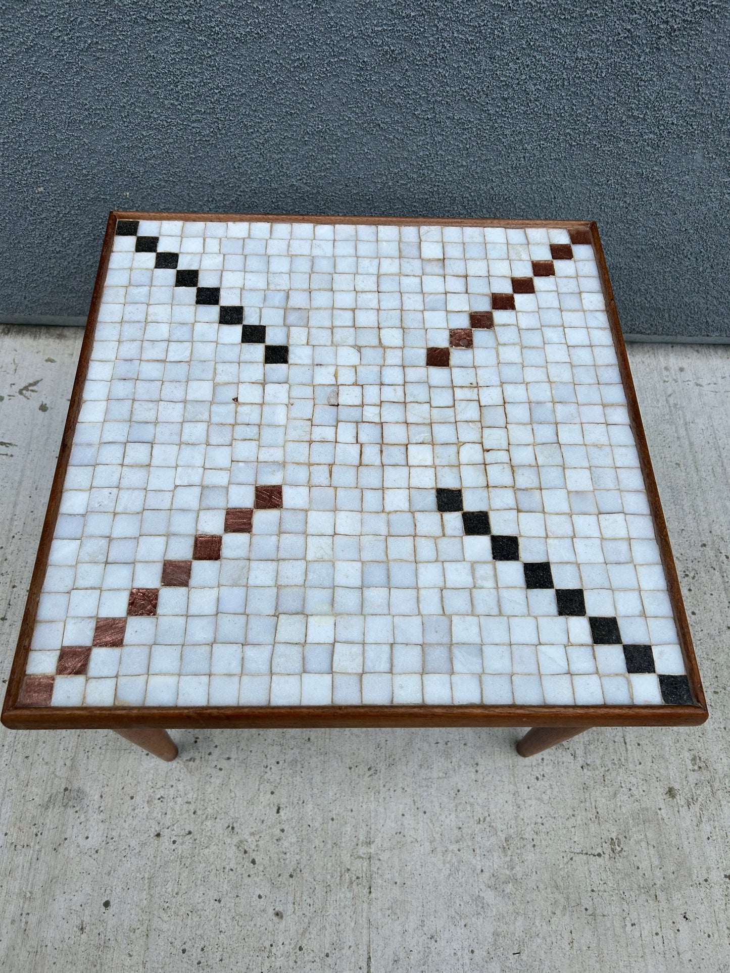 Mid Century Teak Tiled Coffee or Side Table