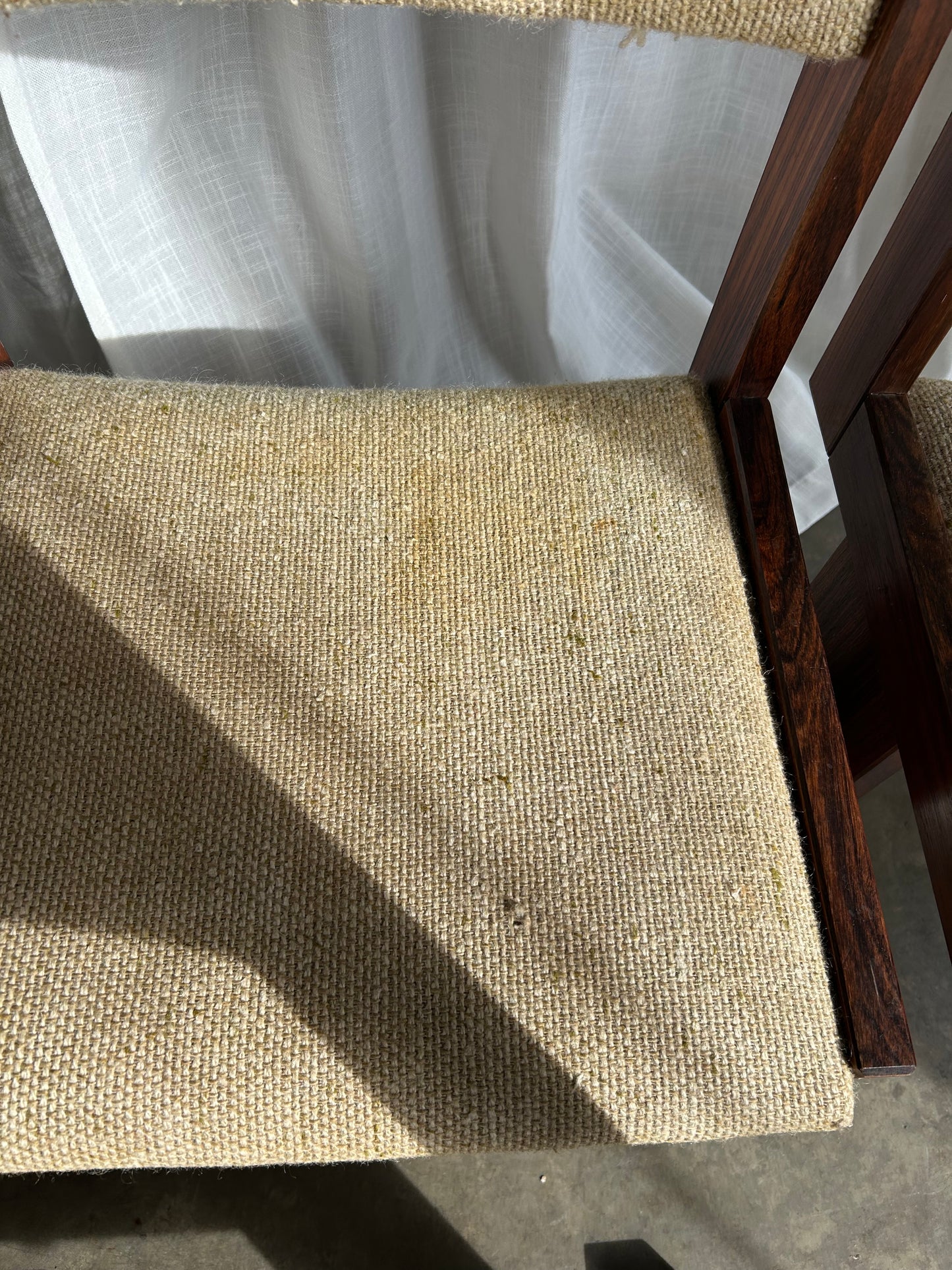 MCM Rosewood Ox Art Dining Table and 7 Chairs, Circa 1970s, Designed by Poul H Poulsen for Gangsø Mobler