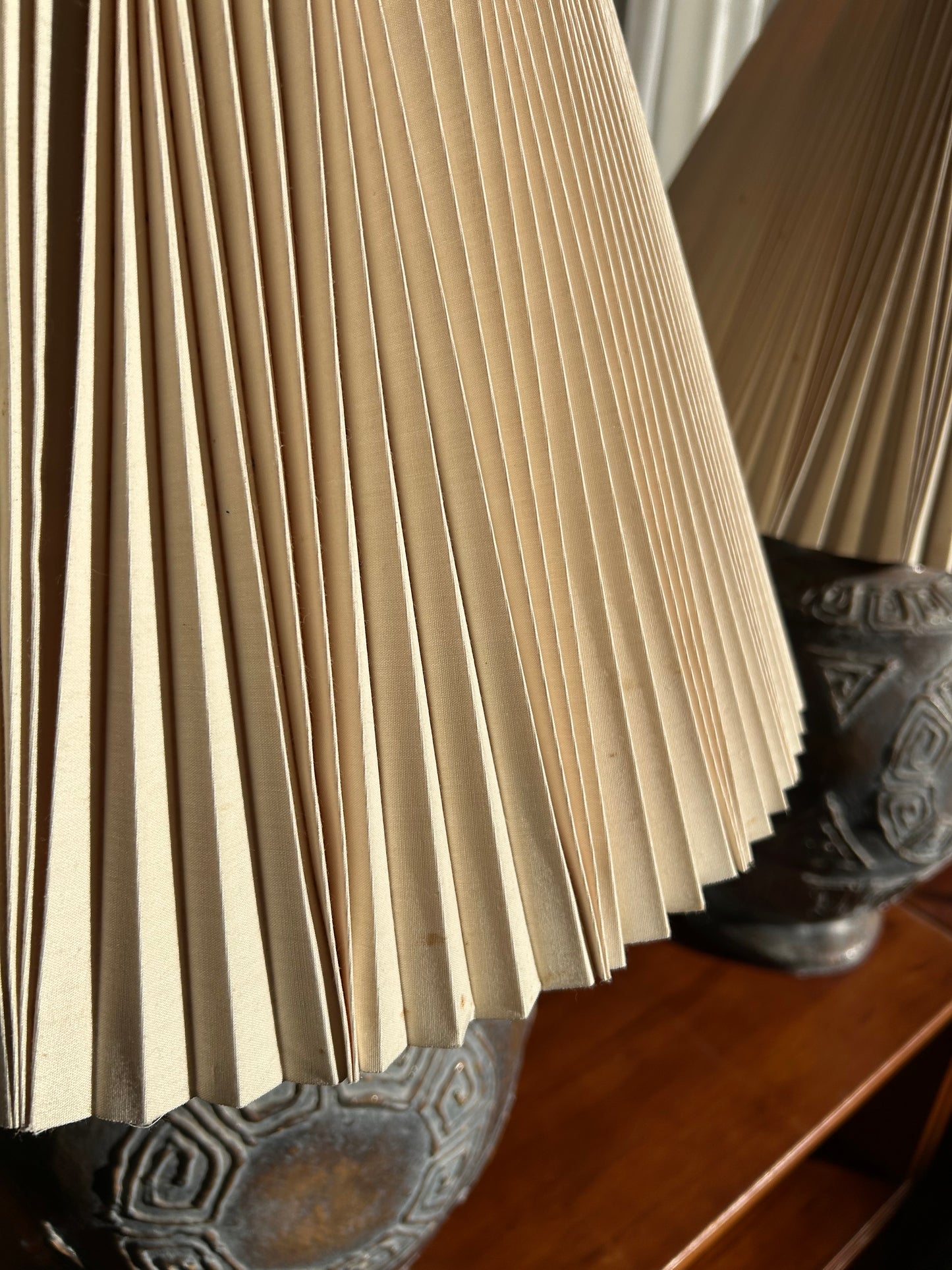 2 Postmodern Ceramic Table Lamps by S+M IND, Circa 1986