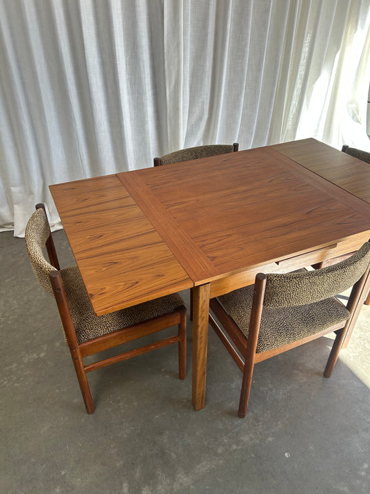 Vintage Danish Teak Extendable Dining Table
