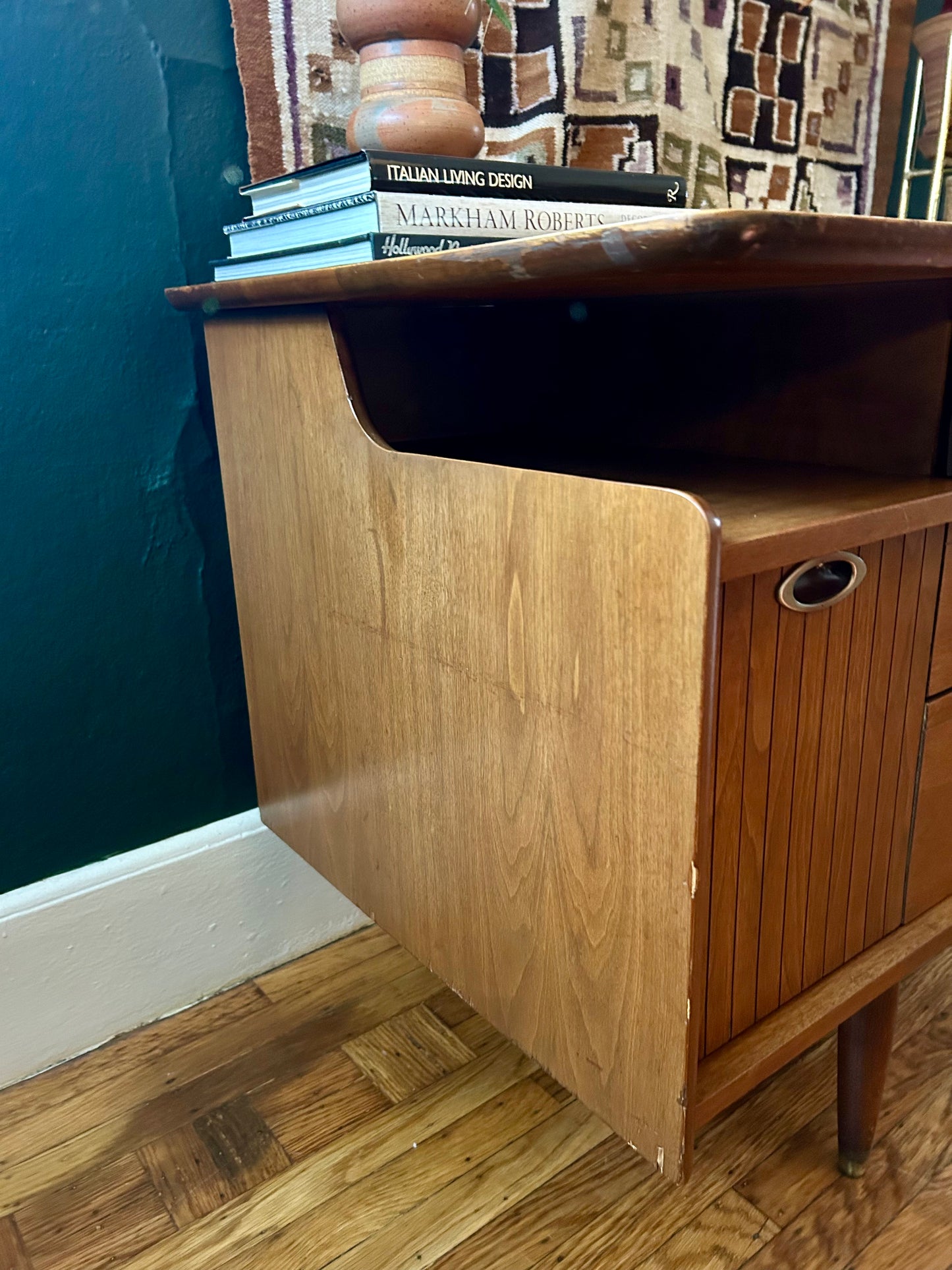 Mid-Century Modern Walnut Writing Desk by Mainline