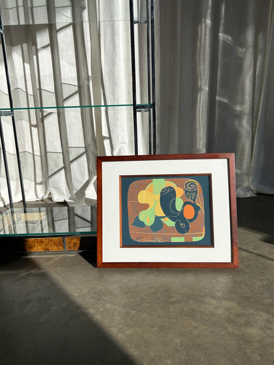 Georges Braque Abstract Still Life Woodcut on Paper, Circa 1950s, Signed