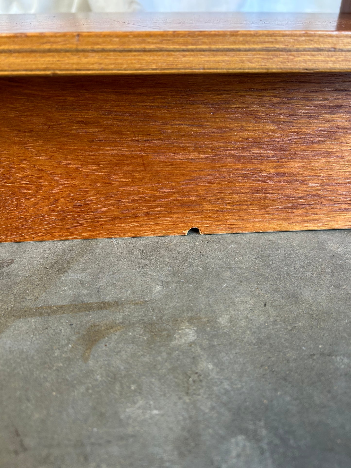 Mid-Century Teak Record Console Cabinet