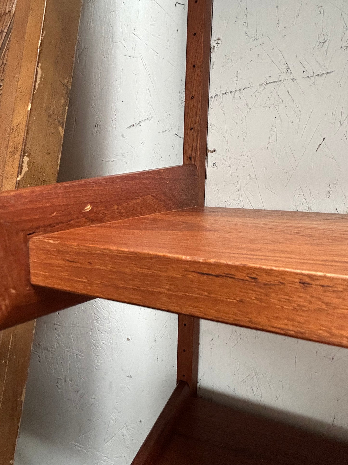 2-3 Bay Pega Teak Modular Wall Unit by Juul Christensen, Imported by Scandiline, Circa 1970s