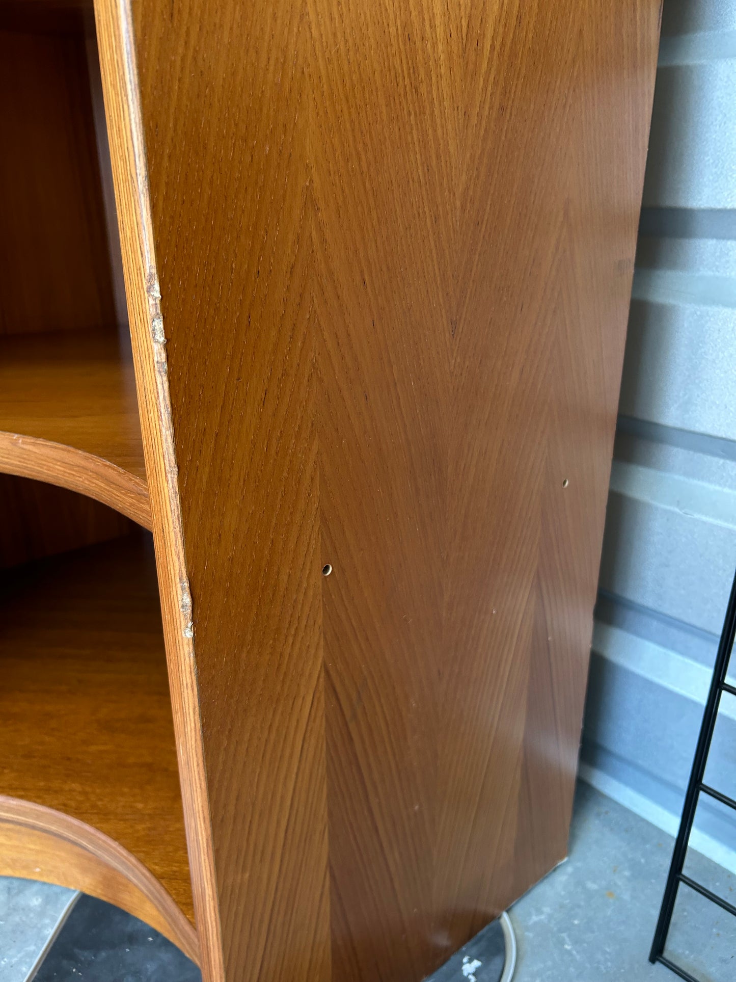 Danish Mid-Century Curved Modular Teak Corner Shelving Unit, Set of 3