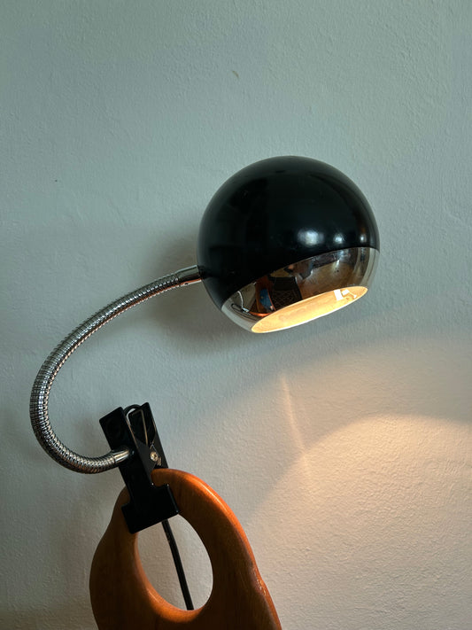 Vintage Chrome Vice Eyeball Lamp