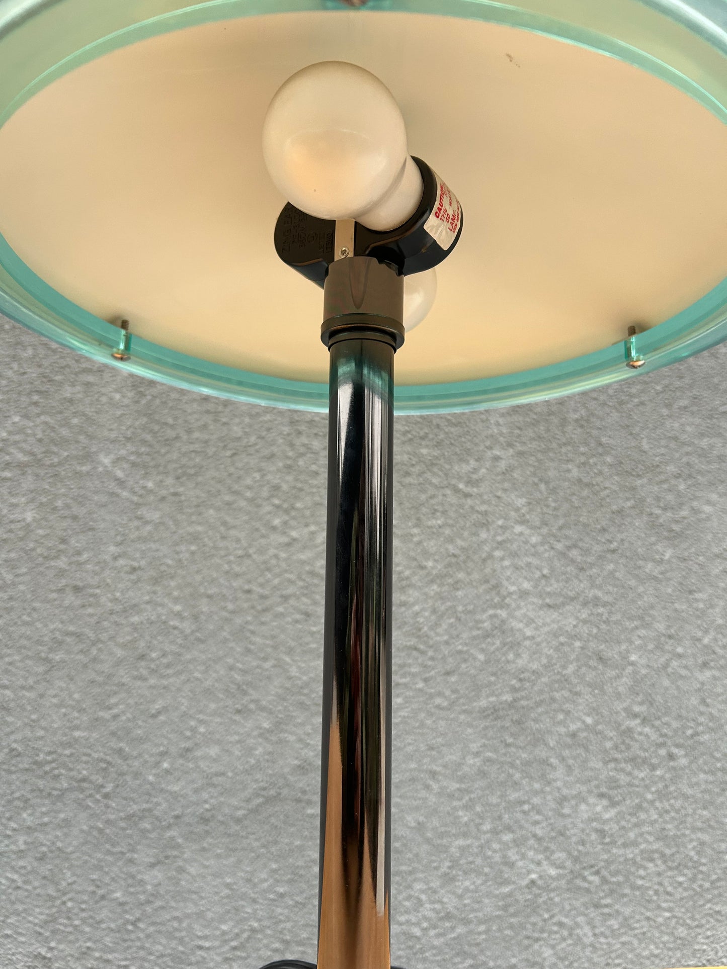 Postmodern Flying Saucer Touch Setting Table Lamp, Circa 1980s