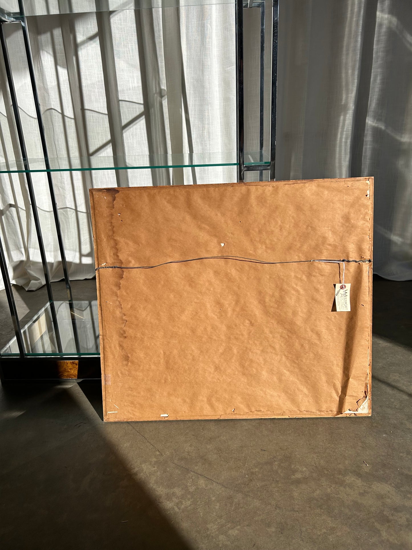 Vintage Cubist Abstract Drawing, Circa 1980s, Signed