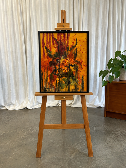 1965 Signed Abstract Expressionist Painting by ‘Thomas’