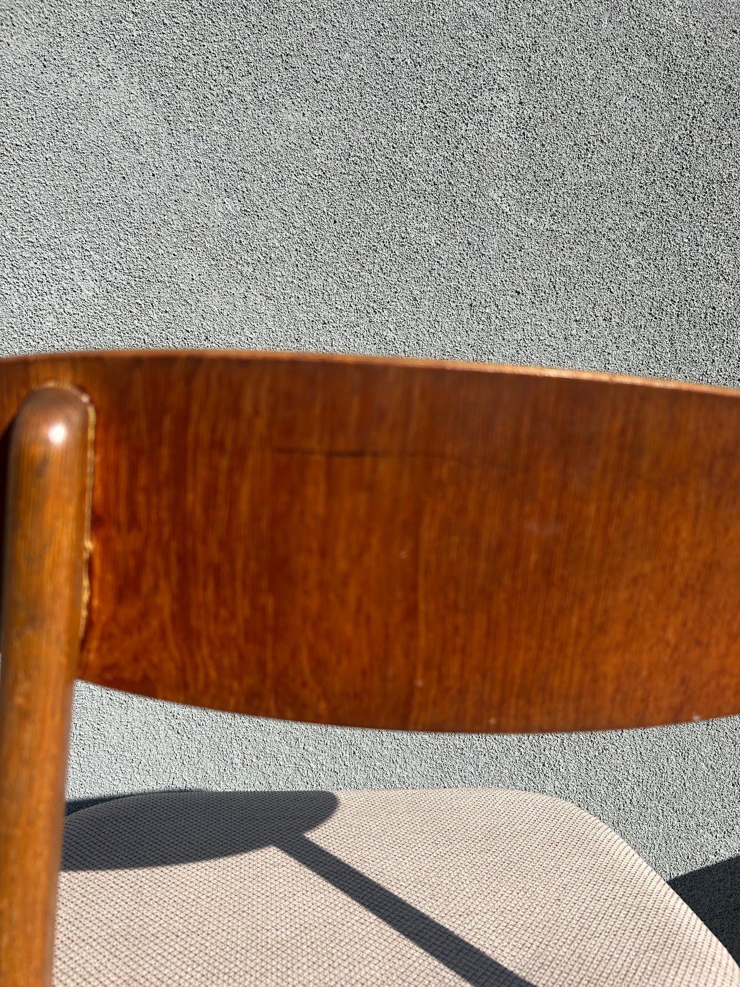 Vintage MCM Sculptural Teak Wood Dining Chairs, Set of 4, Circa 1960s