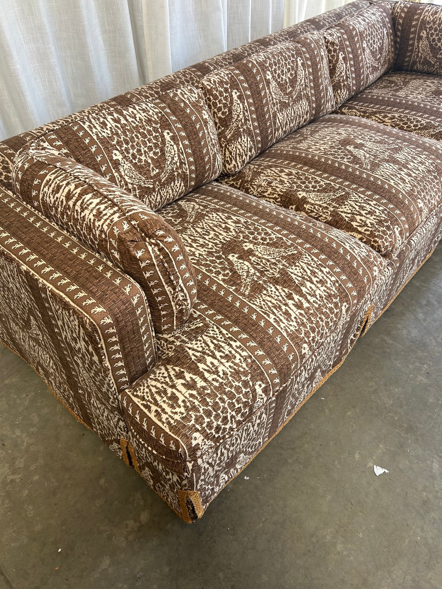 Vintage Batik Mid Century Sofa by Drexel, Circa 1960s