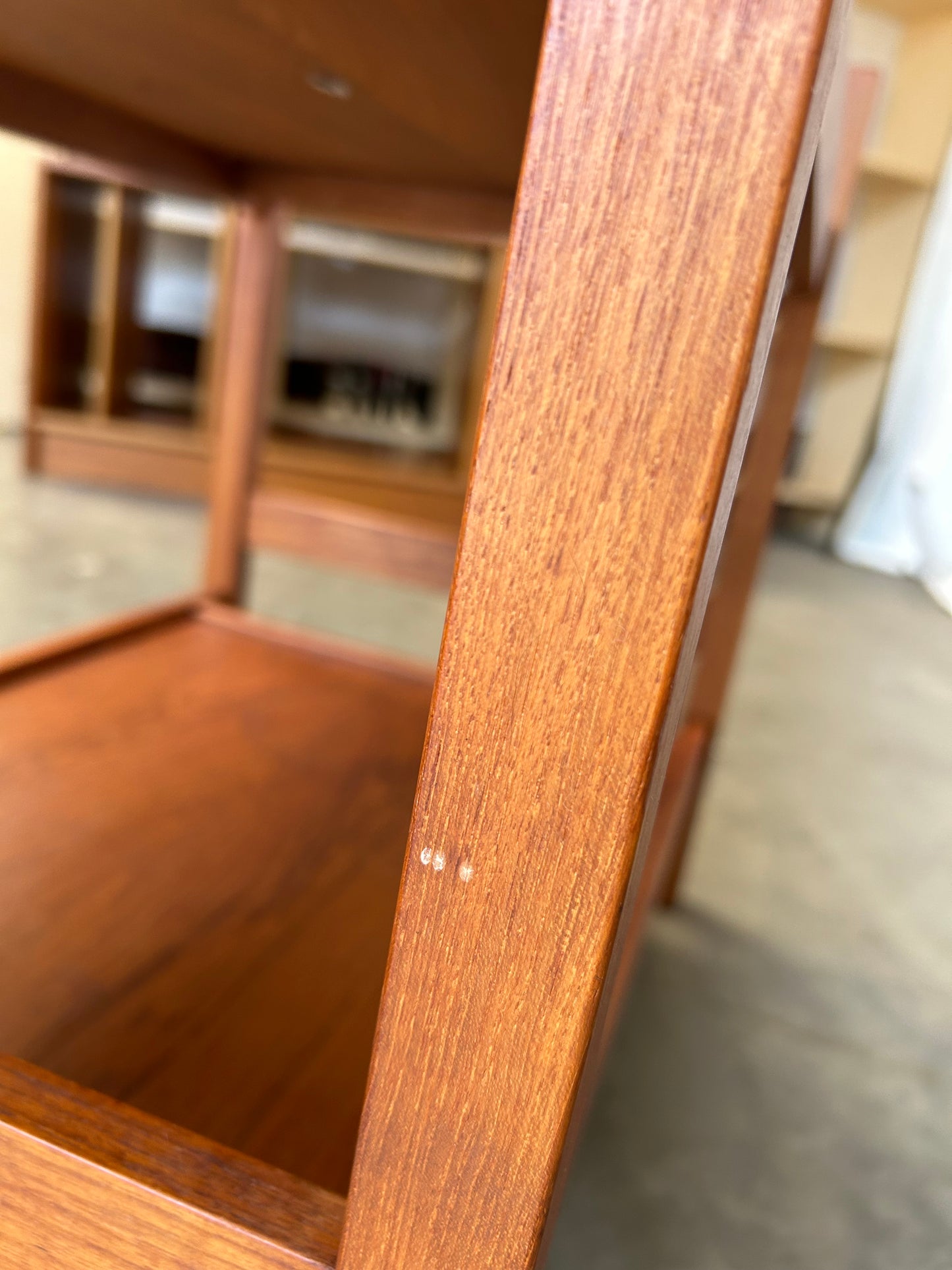 Teak Side Table Beverage Cart on Castors, Circa 1970s