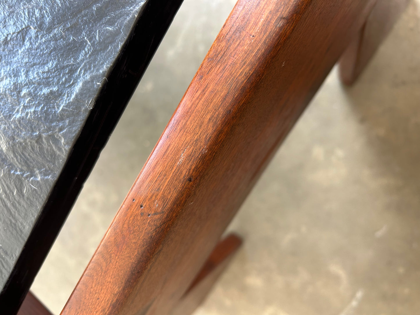 Adrian Pearsall Solid Walnut Slate Top Coffee Table, Circa 1970s
