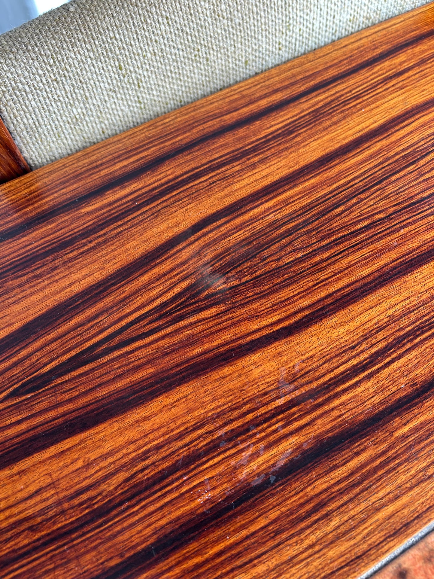 MCM Rosewood Ox Art Dining Table and 7 Chairs, Circa 1970s, Designed by Poul H Poulsen for Gangsø Mobler