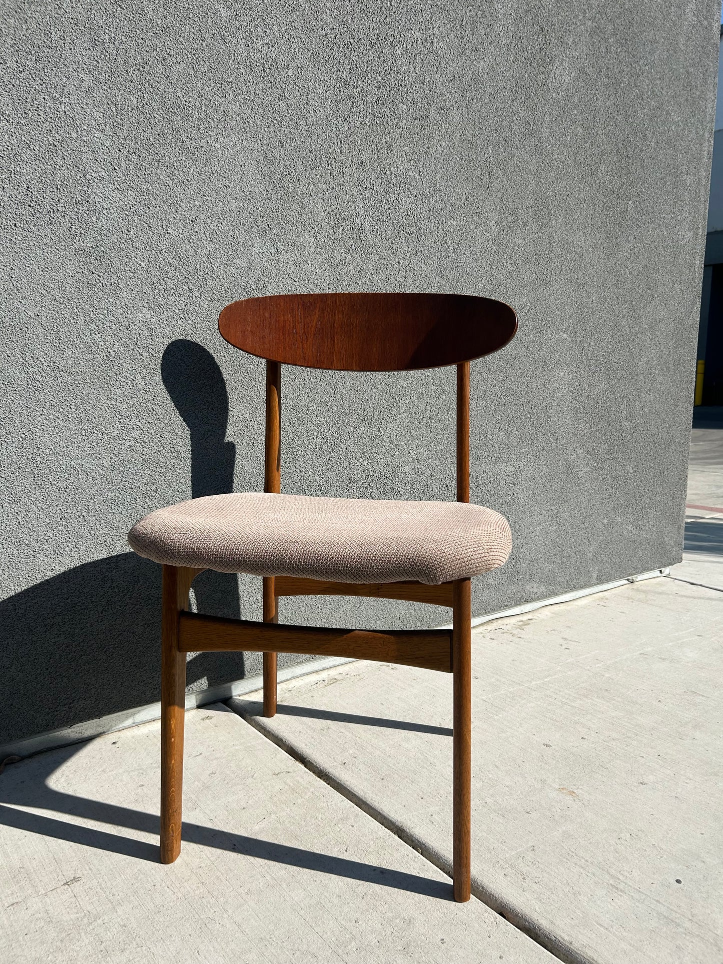 Vintage MCM Sculptural Teak Wood Dining Chairs, Set of 4, Circa 1960s