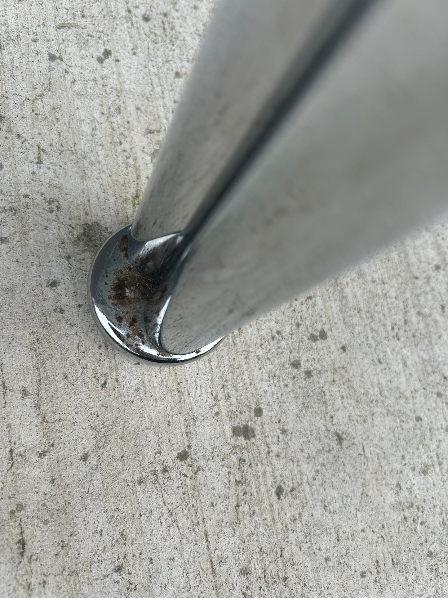 Pair of Bauhaus Style Arched Tubular Chrome Side Tables, Circa 1970s