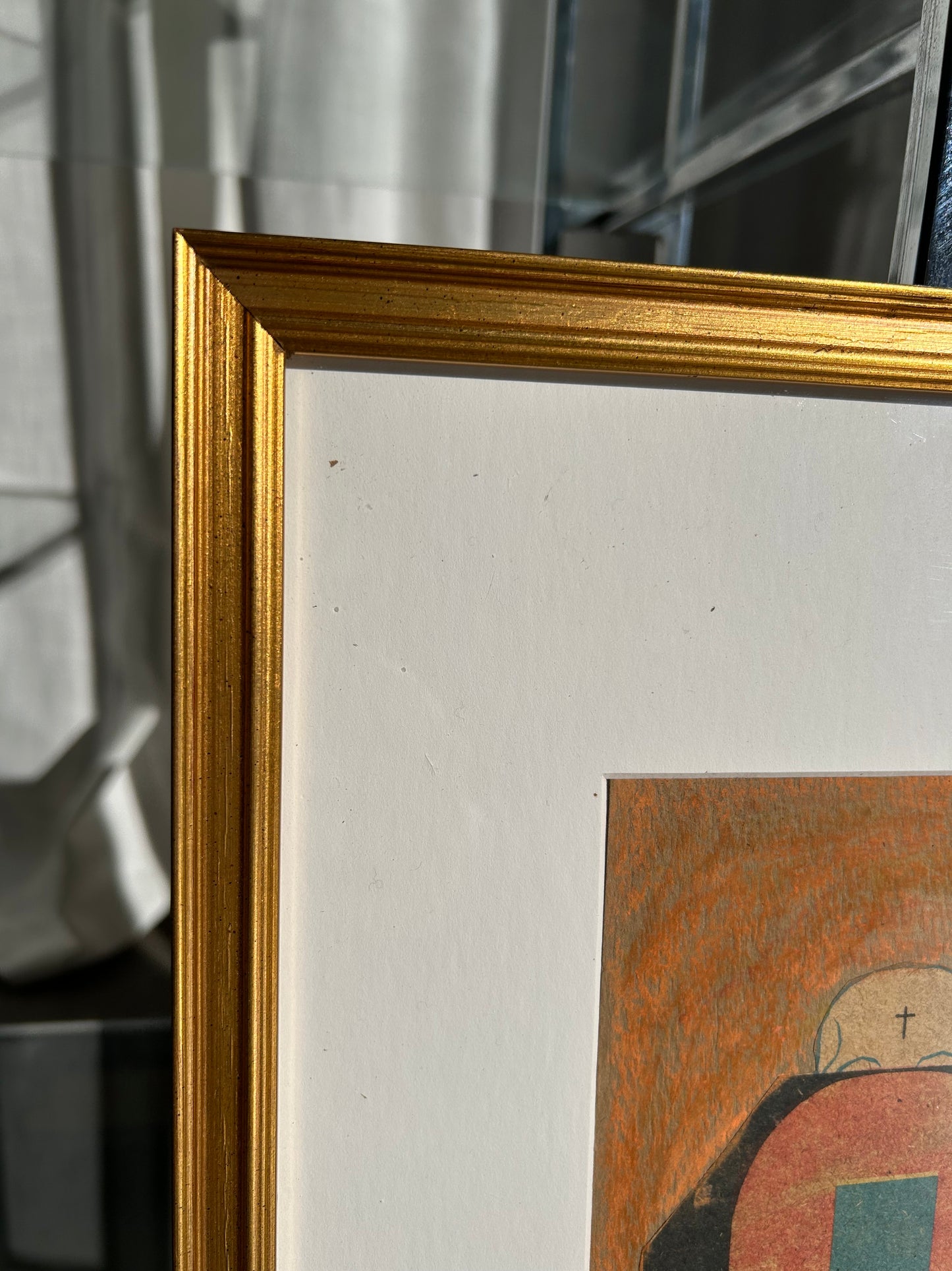 Vintage Multi-Media Abstract Collage, Circa 1970s