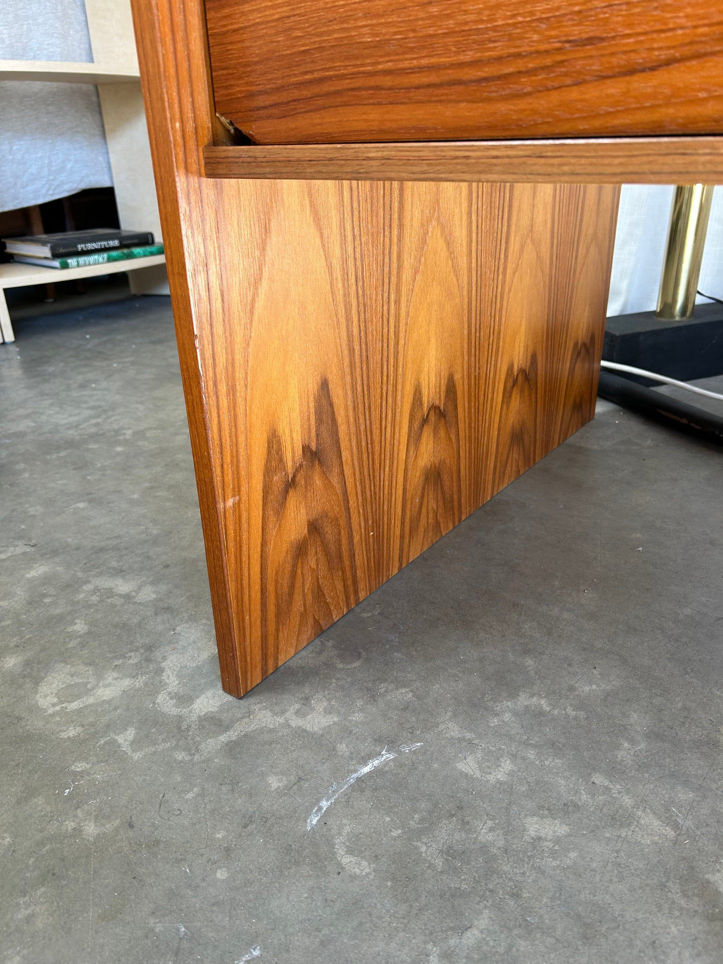 Large Danish Teak MCM Waterfall Desk and Poul Volther for Frem Rojle Chair