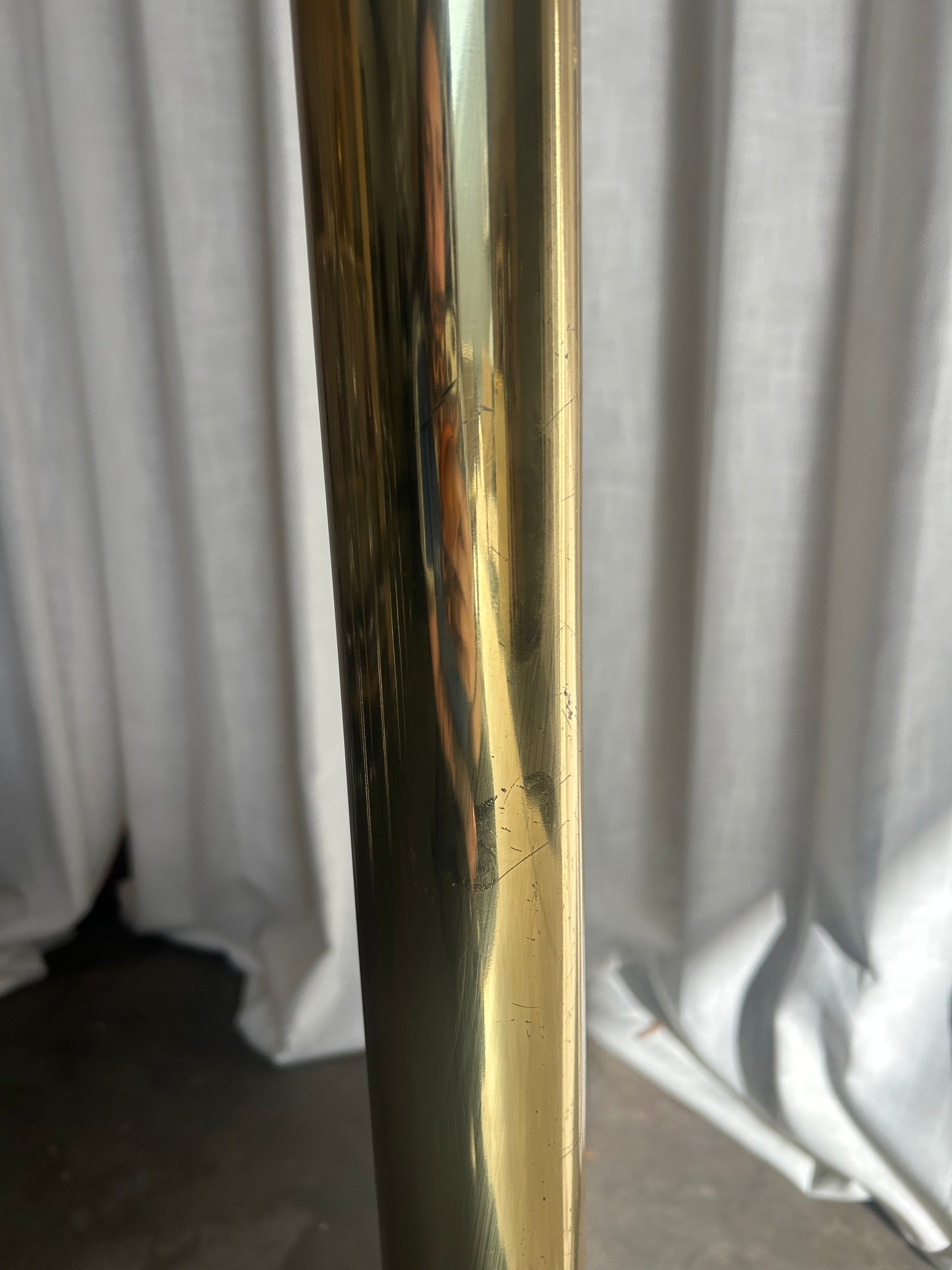 Mid Century Modern Brass 5-Arm Dimmer Spider Floor Lamp