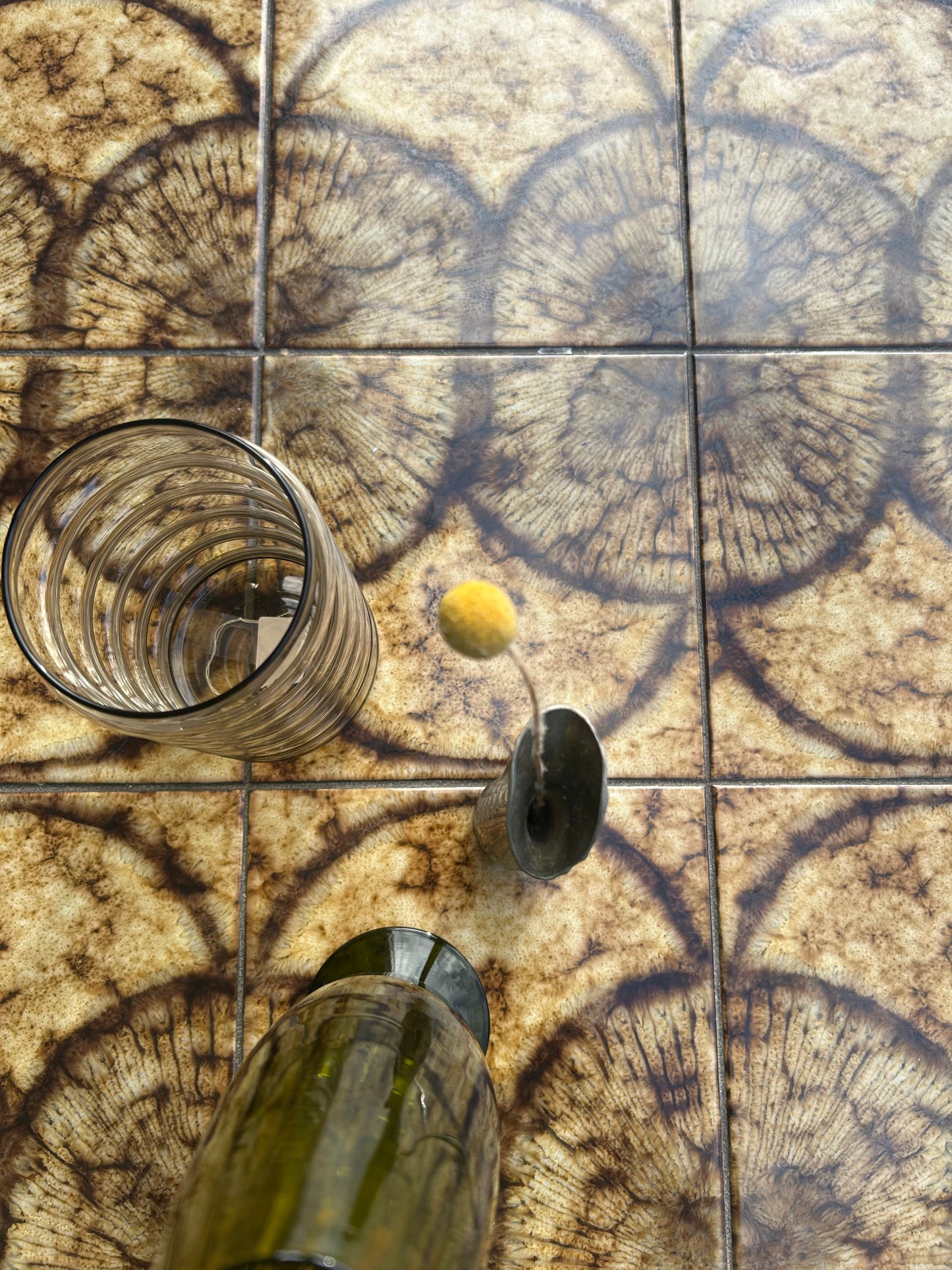 Tiled Teak Danish MCM Coffee Table, Circa 1960s