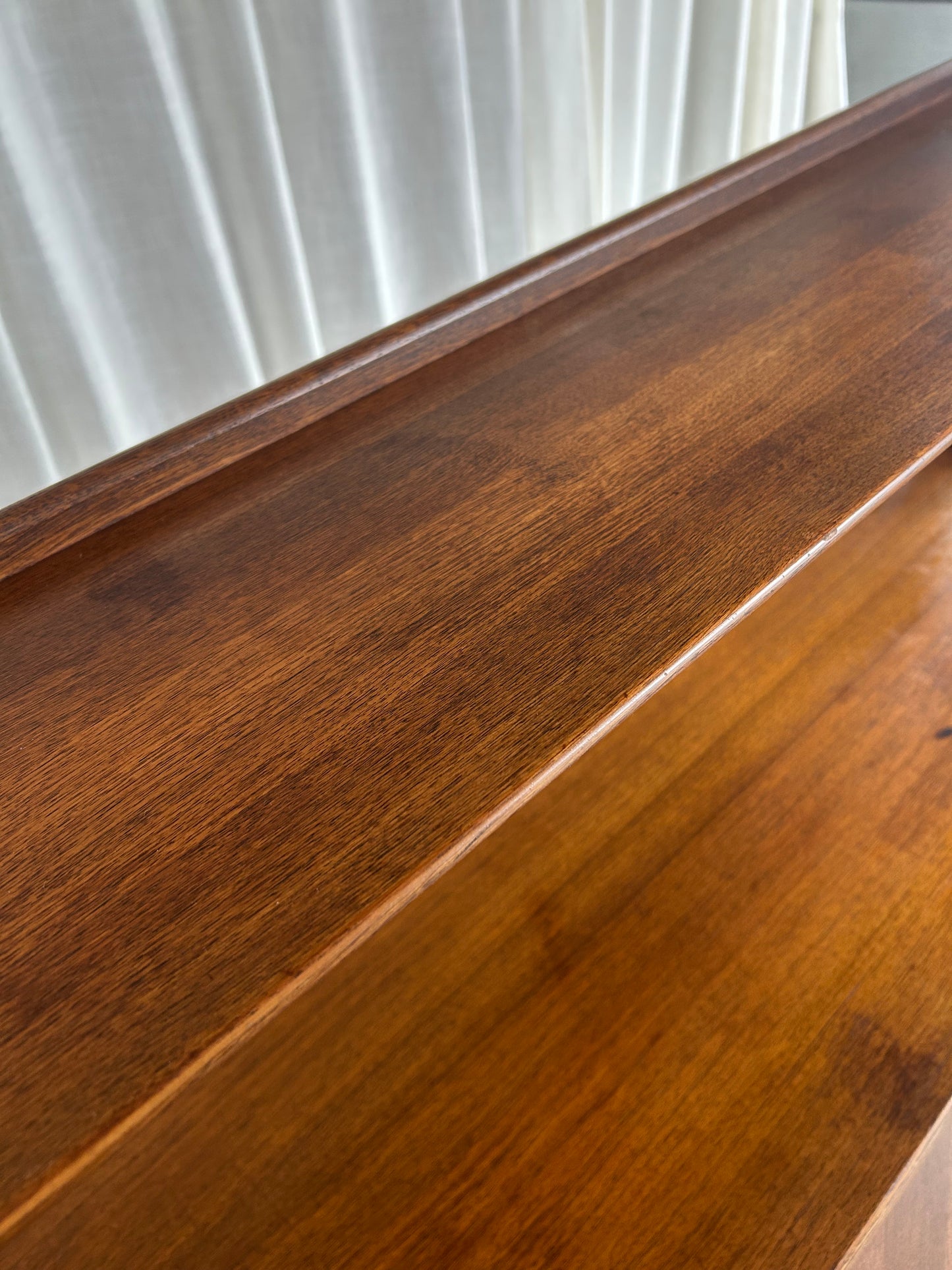 Vintage Midcentury Walnut Secretary Desk Bookcase by Saginaw Furniture, Circa 1960s