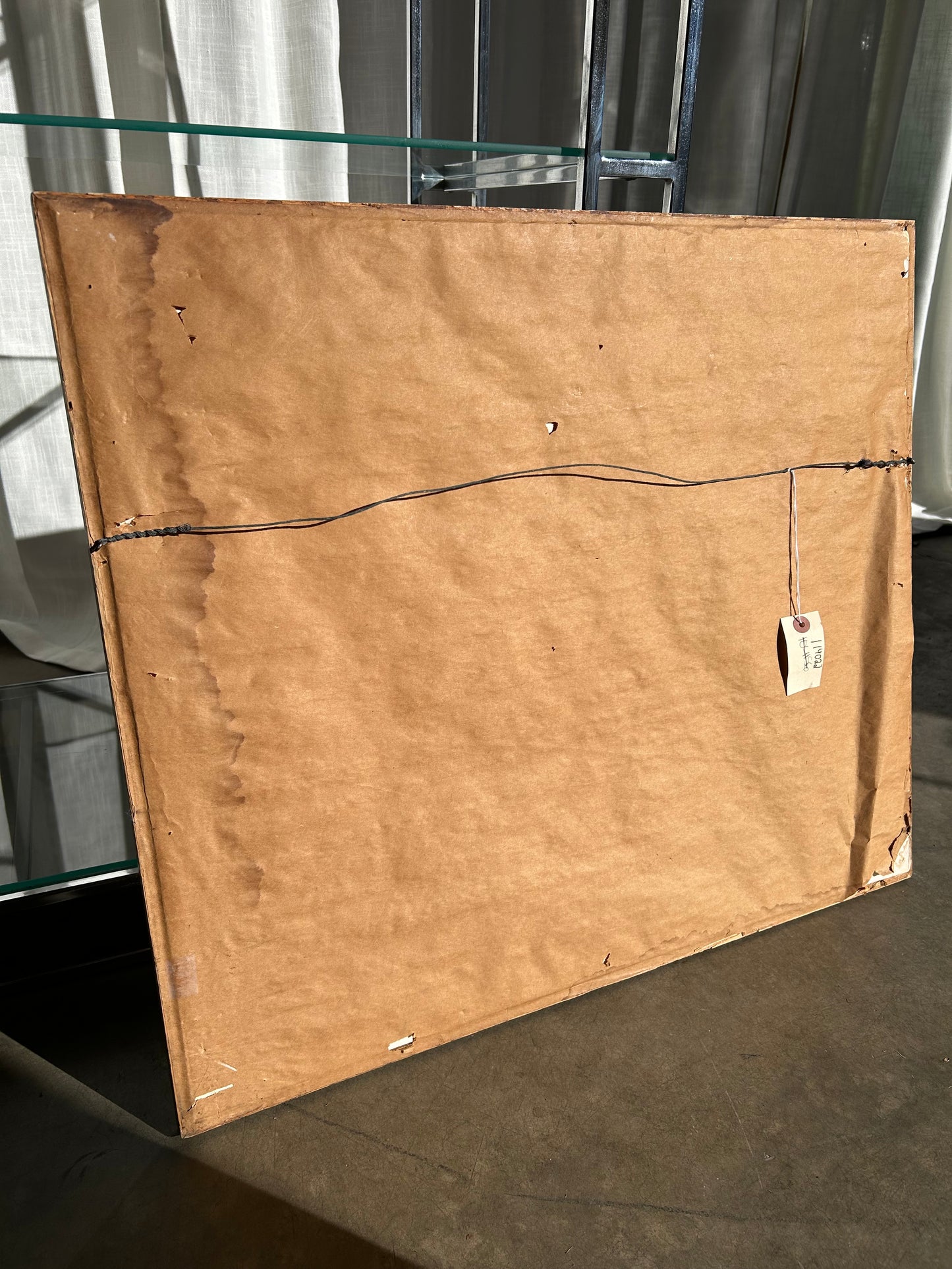 Vintage Cubist Abstract Drawing, Circa 1980s, Signed