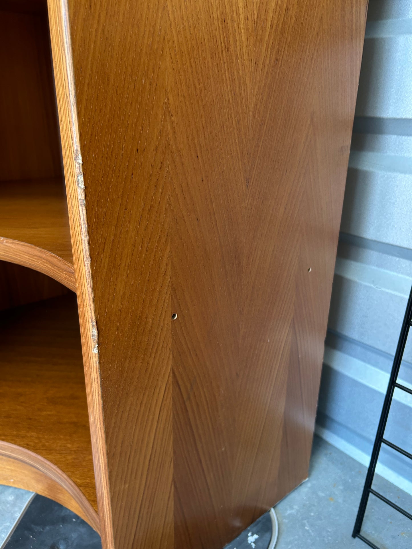 Danish Mid-Century Curved Modular Teak Corner Shelving Unit, Set of 3