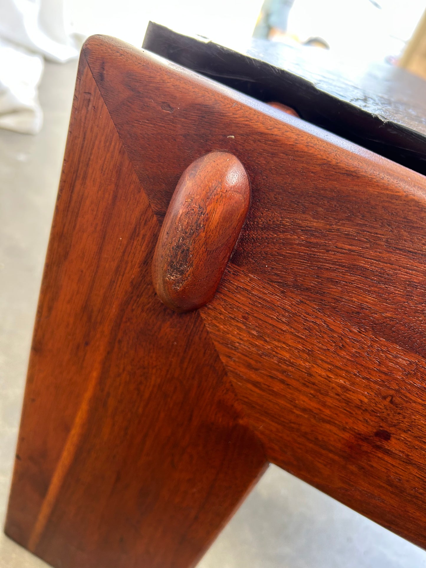 Adrian Pearsall Solid Walnut Slate Top Coffee Table, Circa 1970s