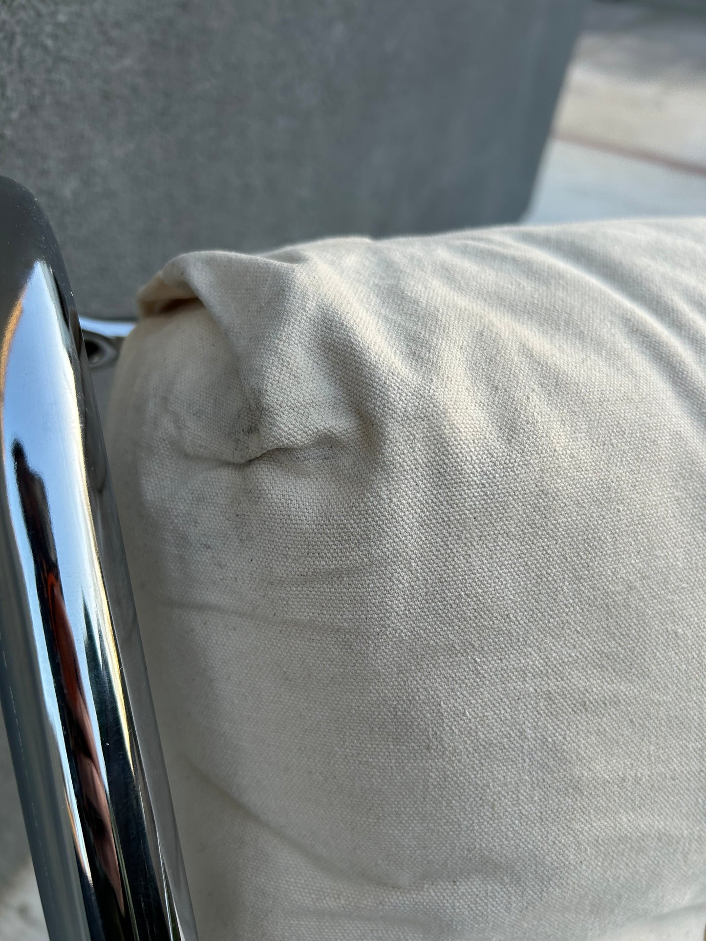 Vintage Unarco Canvas Sling Lounge Chair, Circa 1970s