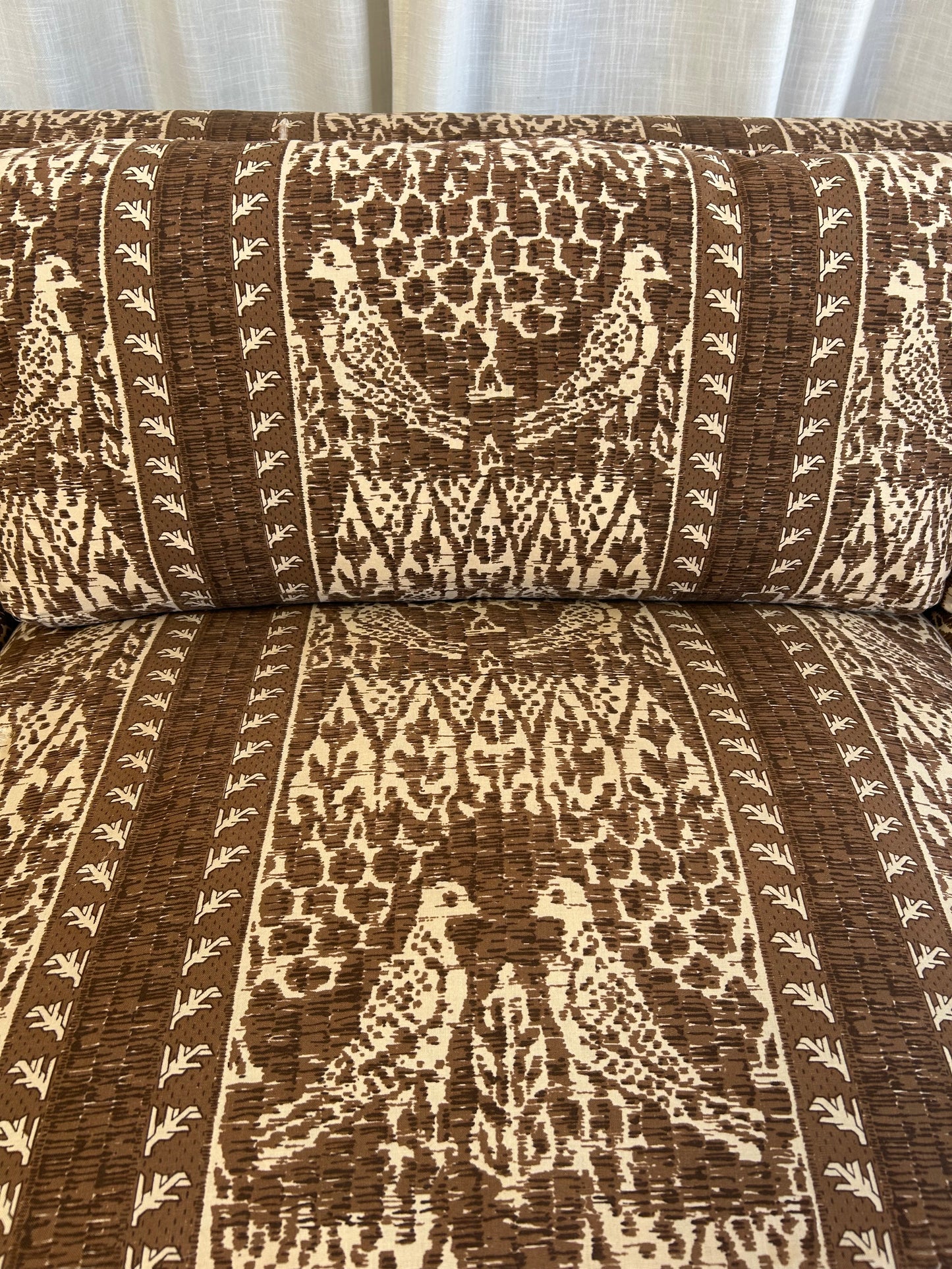 Vintage Batik Mid Century Sofa by Drexel, Circa 1960s