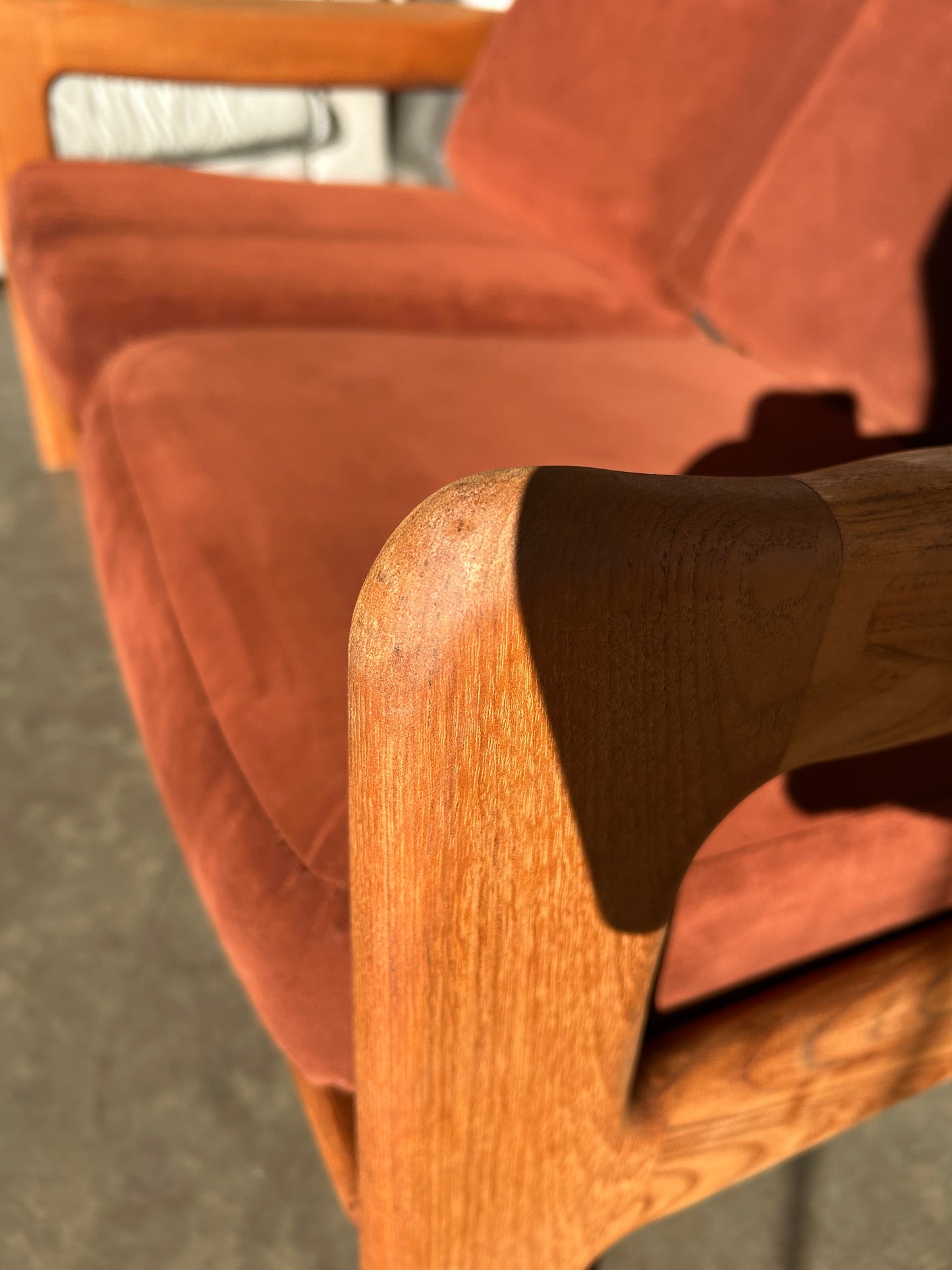 Refinished Danish Style Solid Teak 2-Seater Sofa by KD Furniture, Circa 1970s