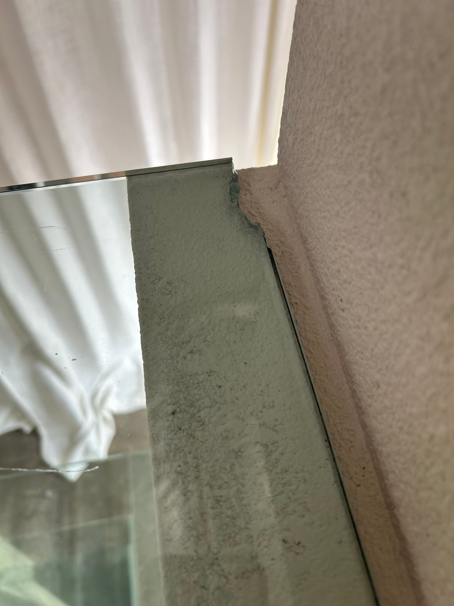 Postmodern Plaster and Glass Stair Shelf Unit, Circa 1980s