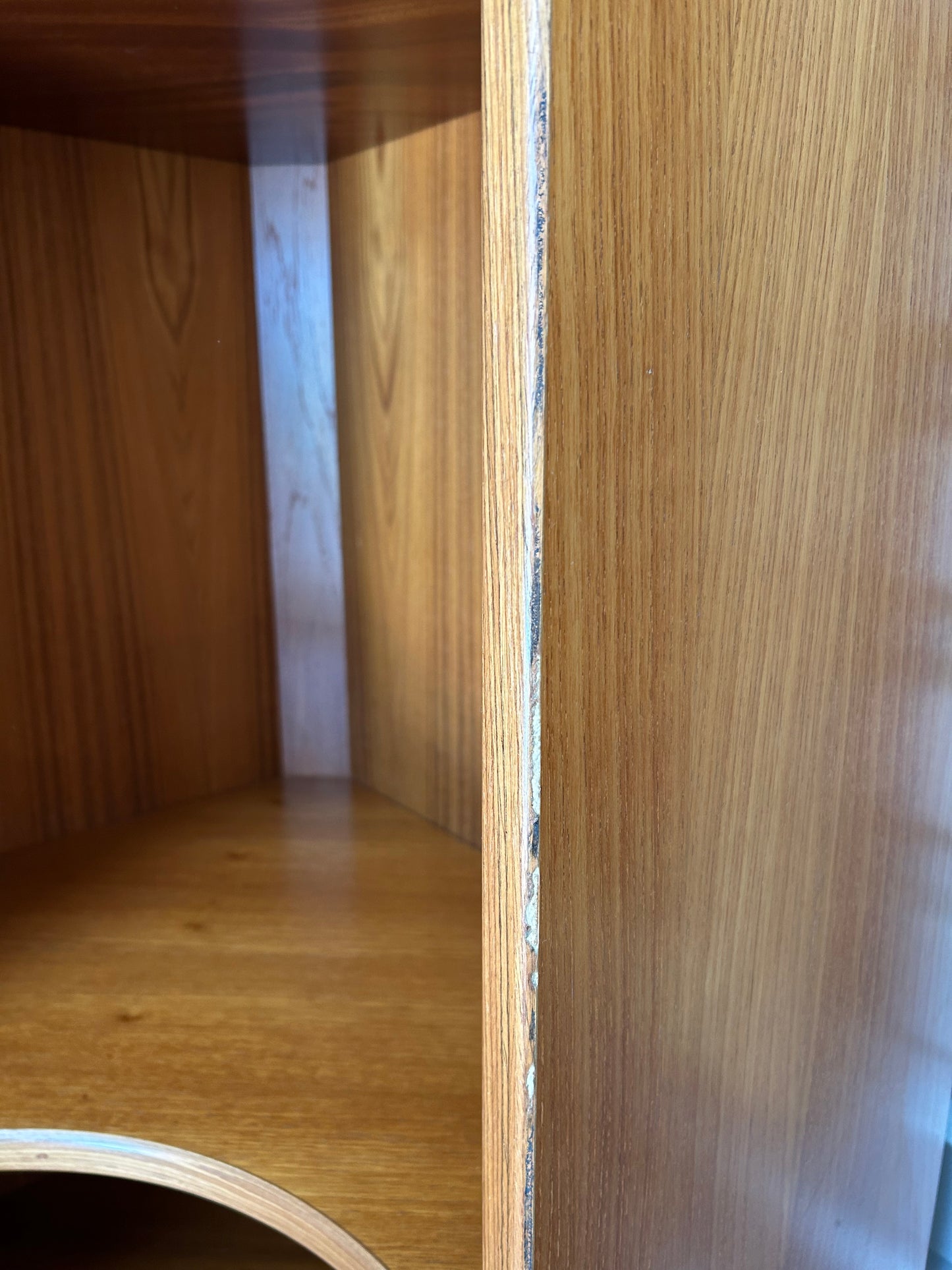 Danish Mid-Century Curved Modular Teak Corner Shelving Unit, Set of 3