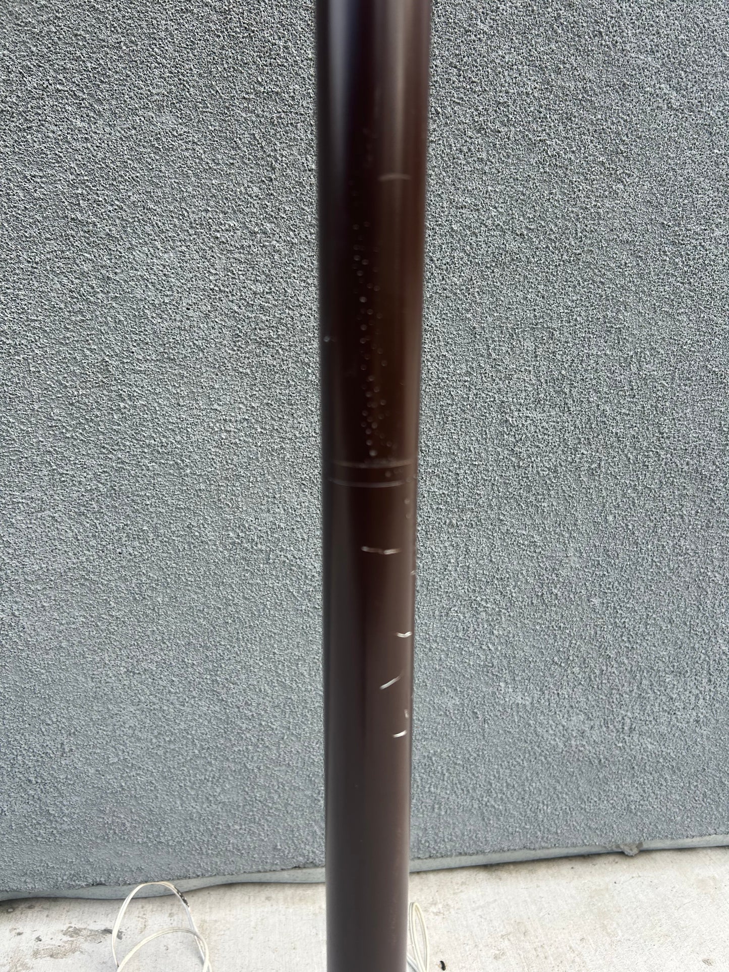 Postmodern Chocolate Metal Torchiere Floor Lamp, Circa 1980s