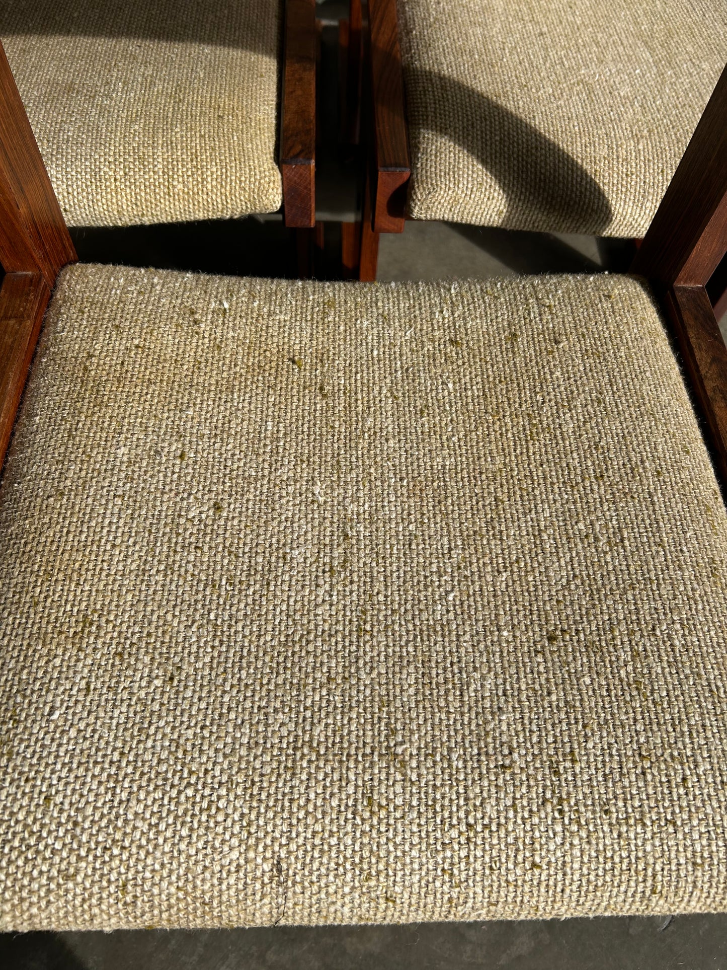 MCM Rosewood Ox Art Dining Table and 7 Chairs, Circa 1970s, Designed by Poul H Poulsen for Gangsø Mobler