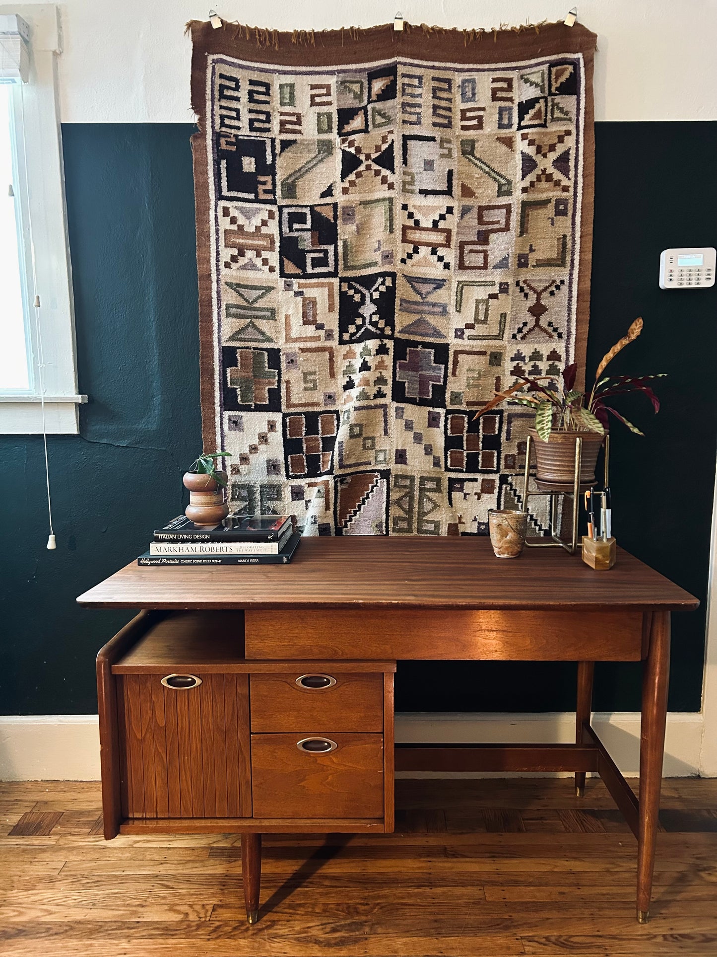 Mid-Century Modern Walnut Writing Desk by Mainline