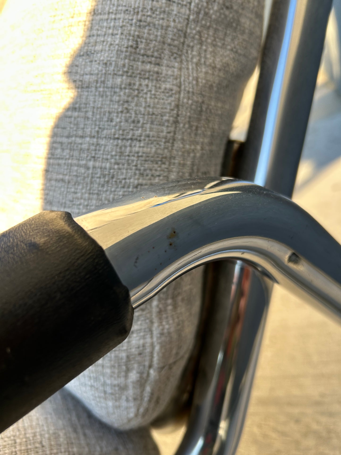 Mid Century Chrome Cantilever Lounge Chair, Circa 1970s