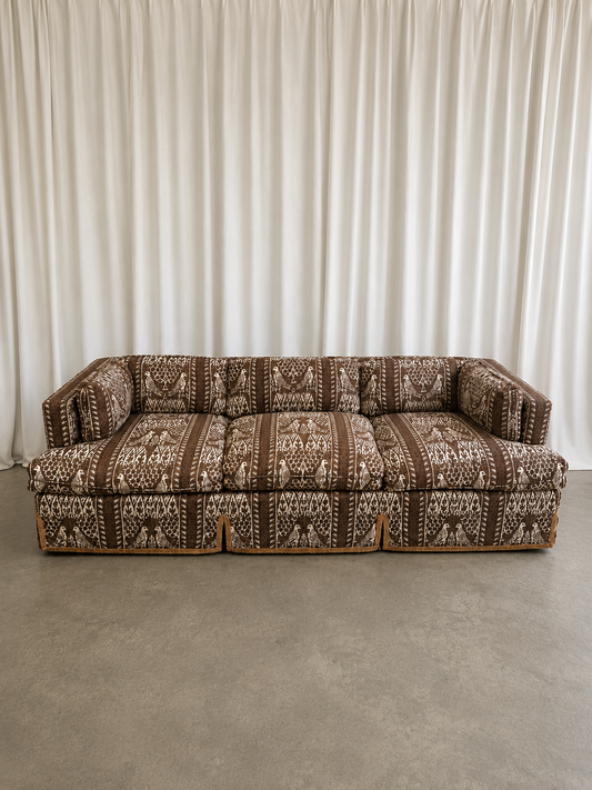 Vintage Batik Mid Century Sofa by Drexel, Circa 1960s