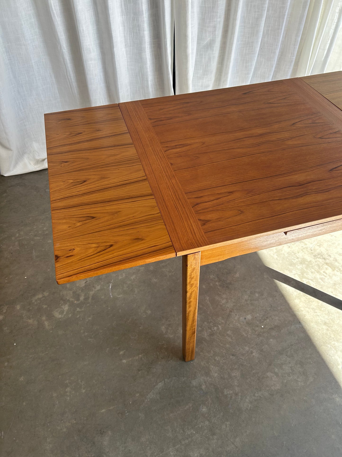 Vintage Danish Teak Extendable Dining Table