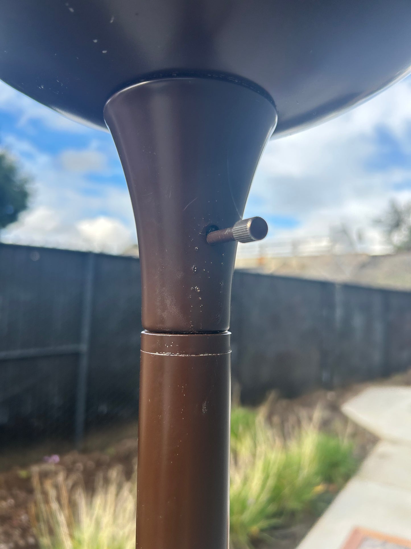 Postmodern Chocolate Metal Torchiere Floor Lamp, Circa 1980s