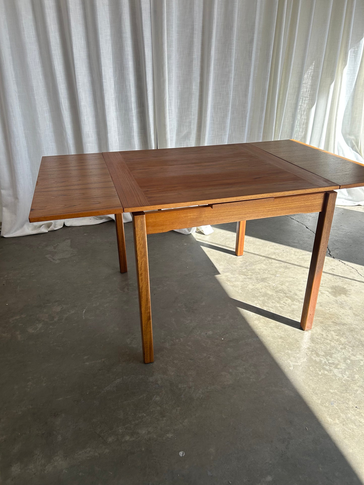 Vintage Danish Teak Extendable Dining Table