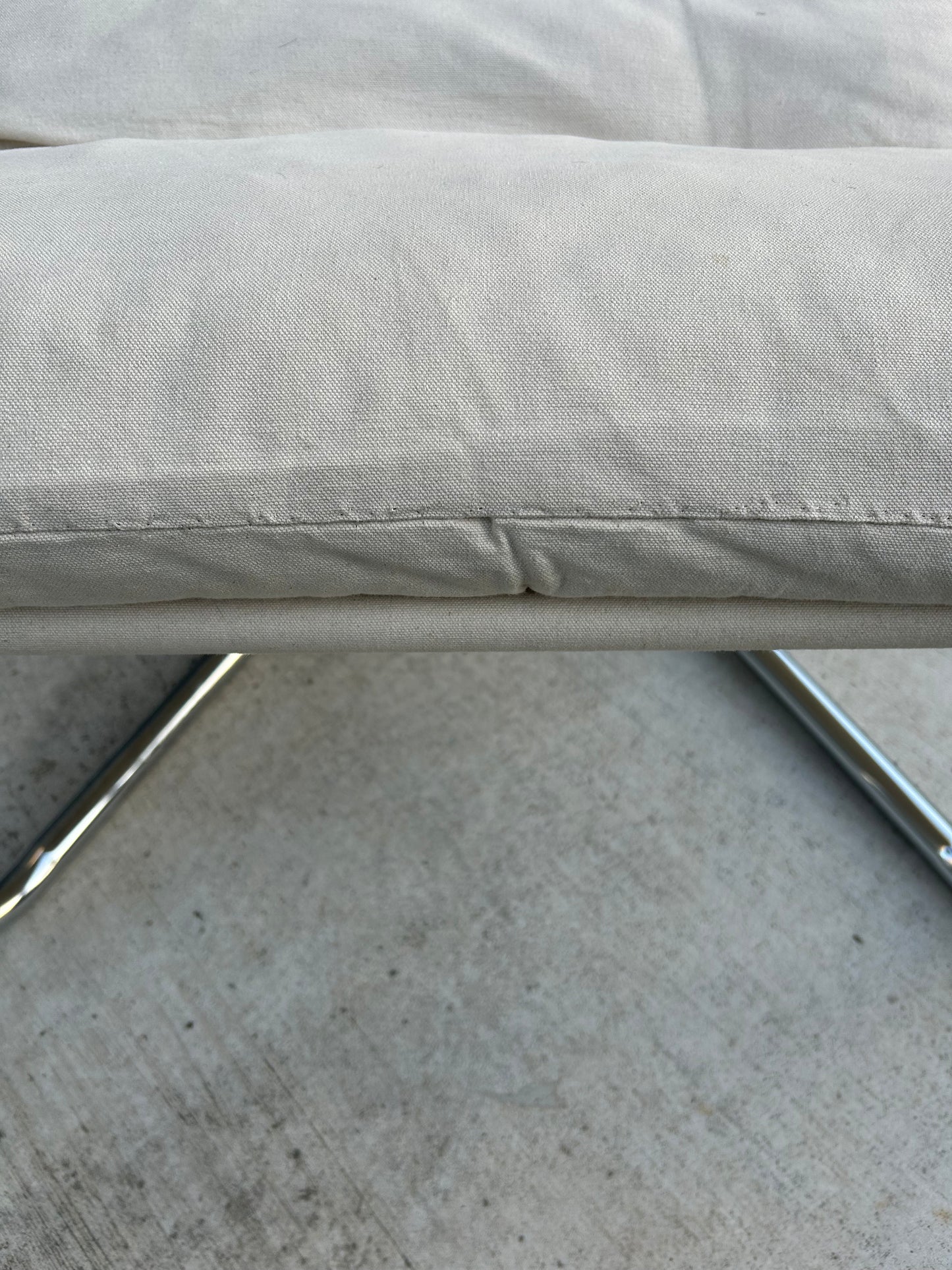 Vintage Unarco Canvas Sling Lounge Chair, Circa 1970s