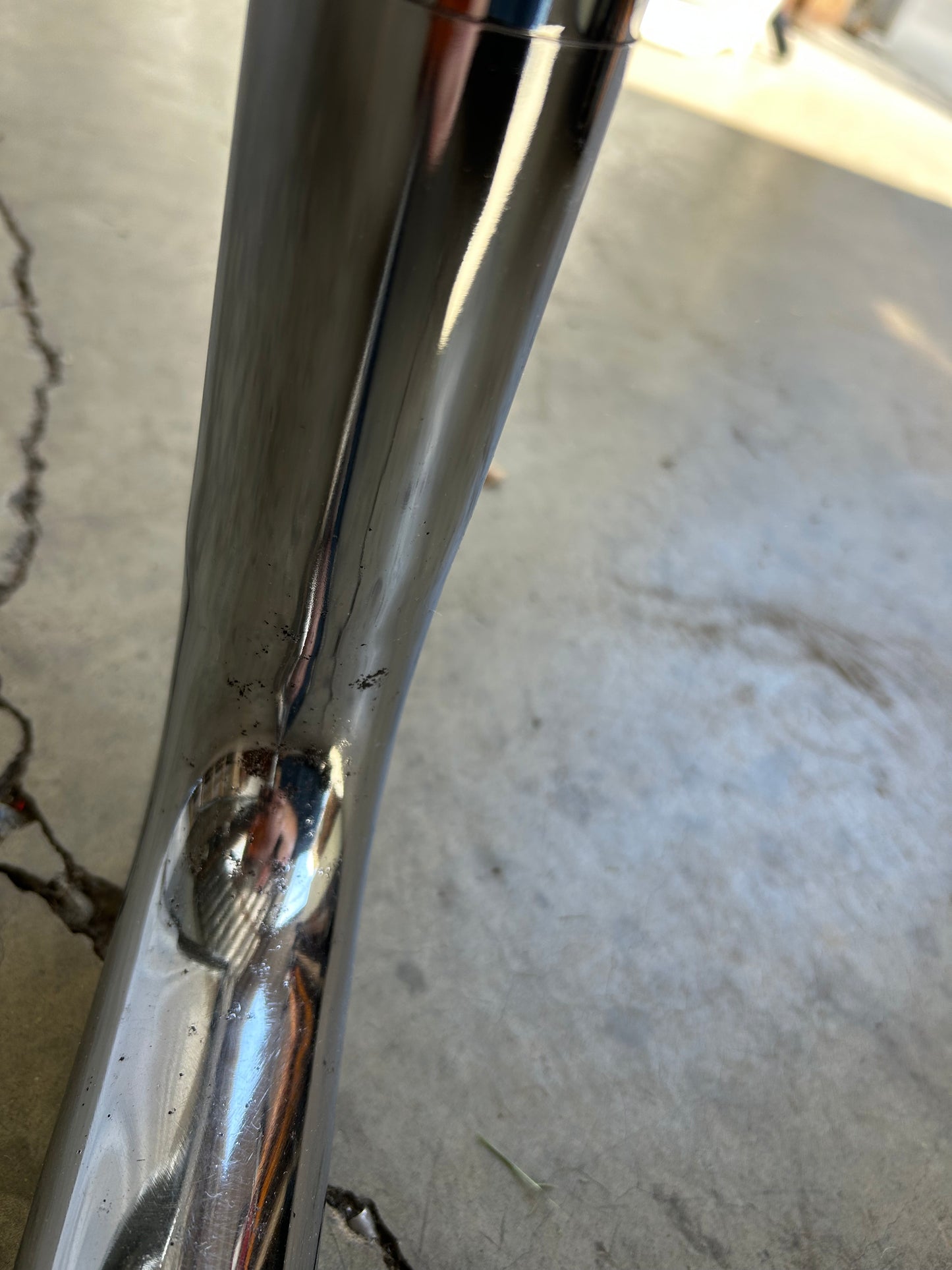Chrome and Smoked Glass Vintage Coffee Table in the Style of Marcel Breuer, Circa 1970s
