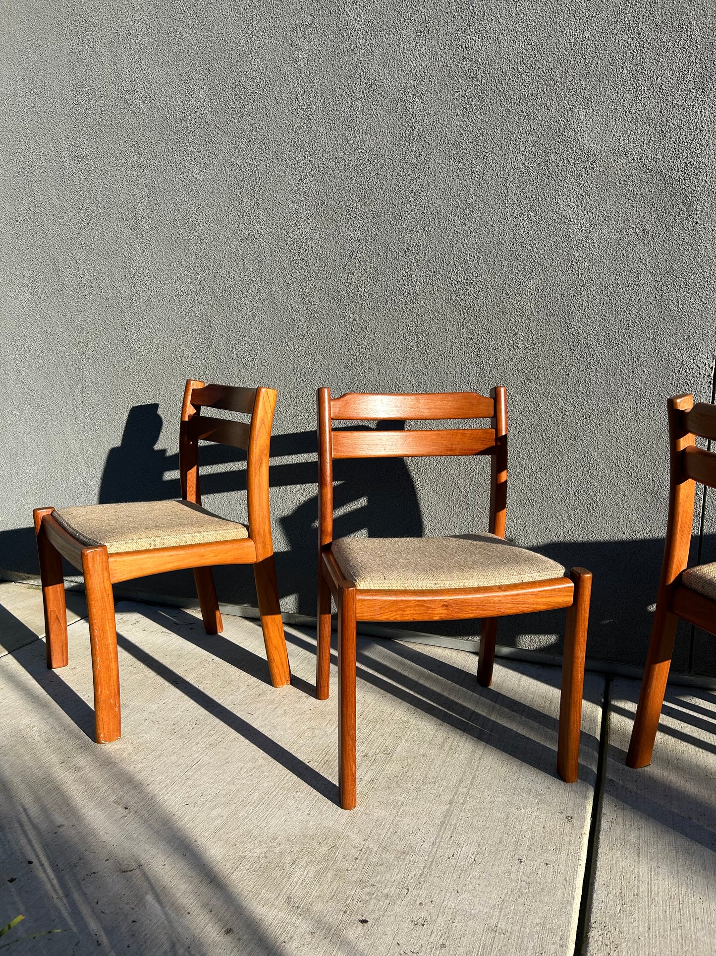 Dyrlund Teak Dining Chairs, Circa 1960s, Set of 4